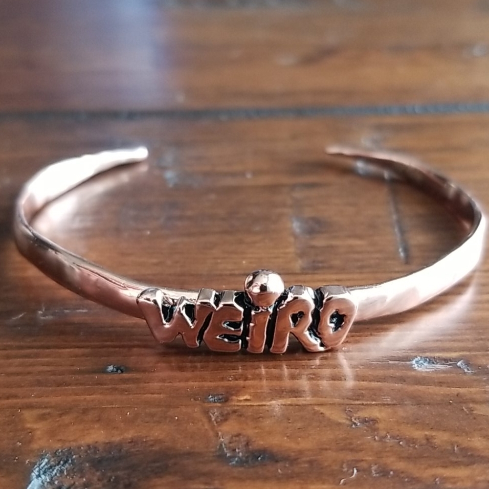 Weird Cuff Bracelet in 18K Rose Gold Plated Brass